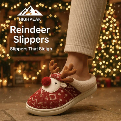 Christmas Reindeer Slippers