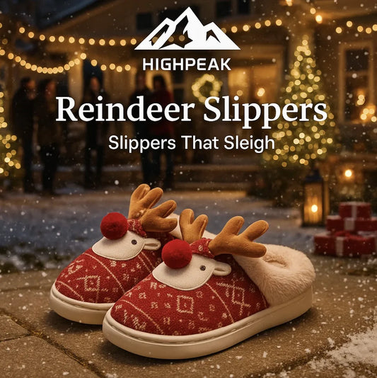 Christmas Reindeer Slippers