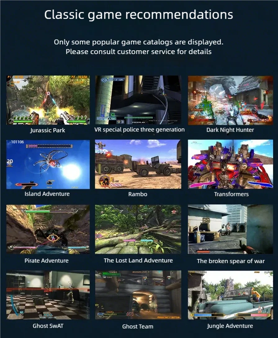 Retro Arcade Shooter graphic displaying a selection of classic arcade shooting game styles