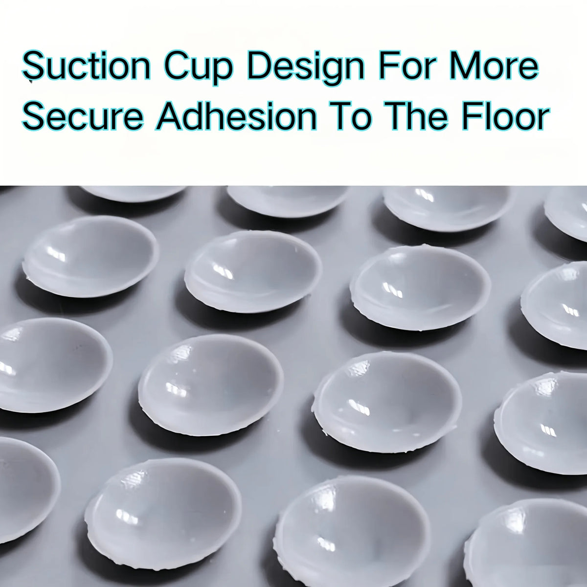 Reusable Rug Grippers close-up showing the raised silicone suction cup design