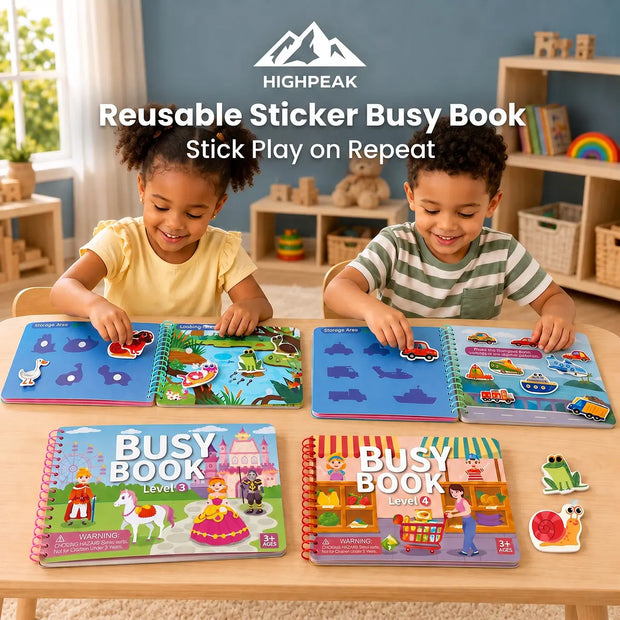 Reusable Sticker Busy Book