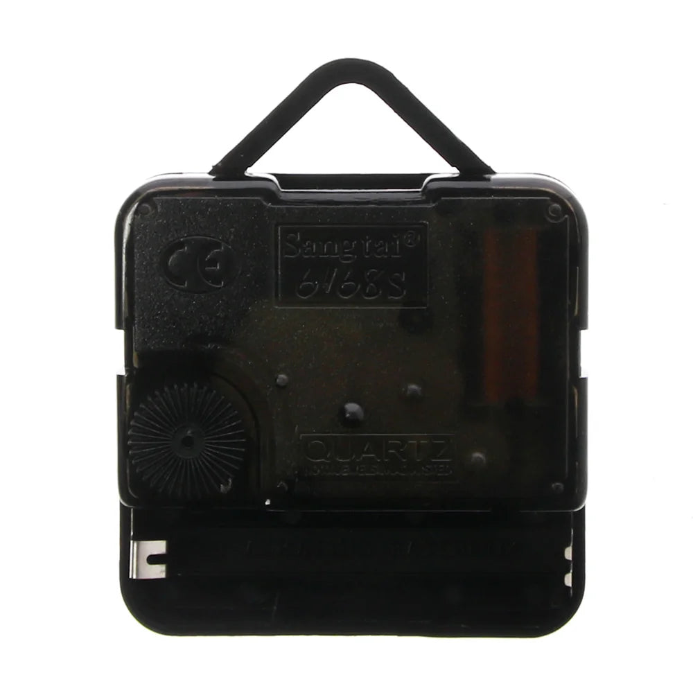 Back view of the Reverse Number Wall Clock black quartz movement and hanging loop