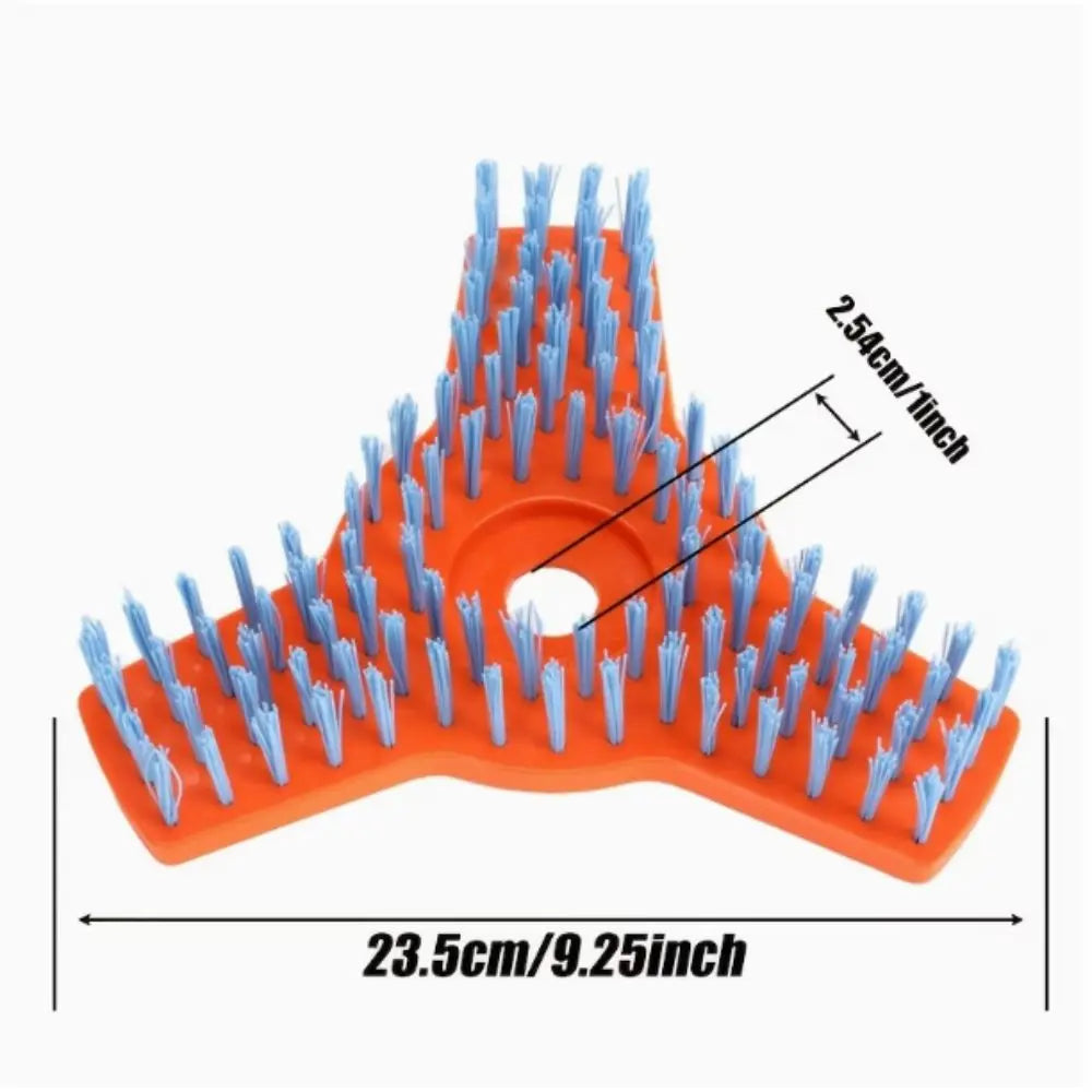 Rotary Surface Cleaning Brush size guide showing 23.5 cm width and 2.54 cm center opening