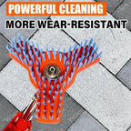 Rotary Surface Cleaning Brush underside view highlighting dense blue bristles and the central metal fitting