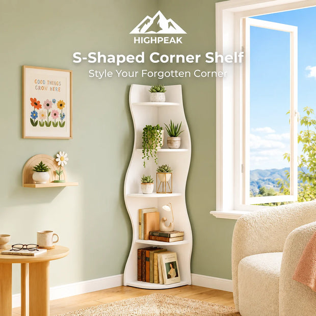 S-Shaped Corner Shelf