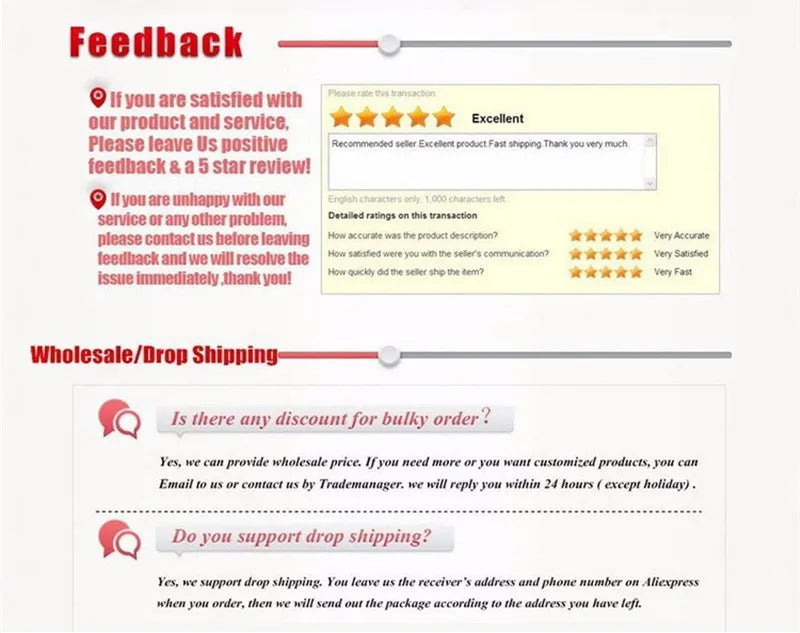 Safari Giraffe Stuffed Animal supplier notice about feedback, wholesale orders and dropshipping.