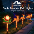 Santa Reindeer Path Lights