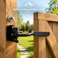 Self-Locking Gate Latch