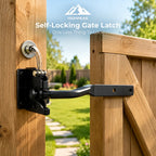 Self-Locking Gate Latch