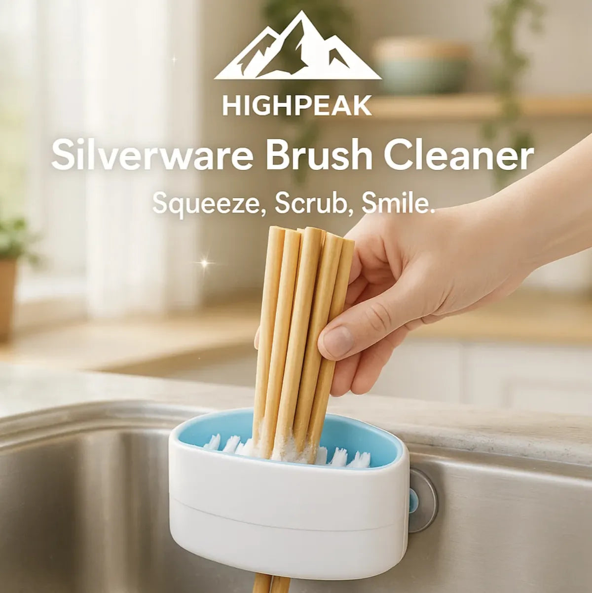 Silverware Brush Cleaner