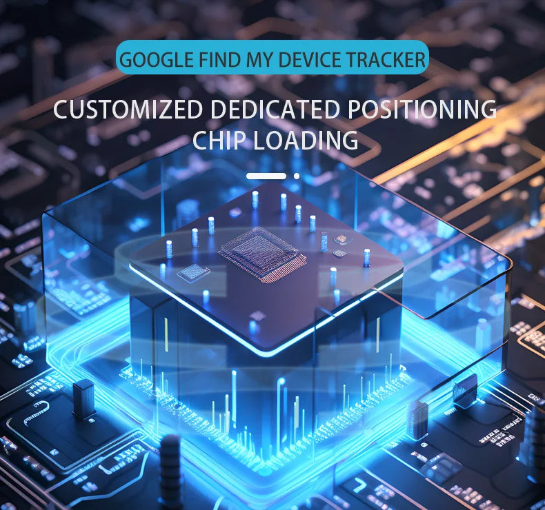 Smart Android Bluetooth Tracker — Illustrated chip graphic from the tracker supplier