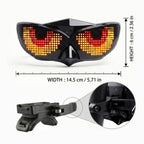 Smart LED Bike Light dimension graphic showing its width and height with a close-up of the locking clip mount