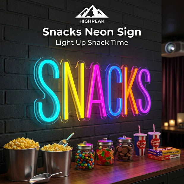 Snacks Neon Sign