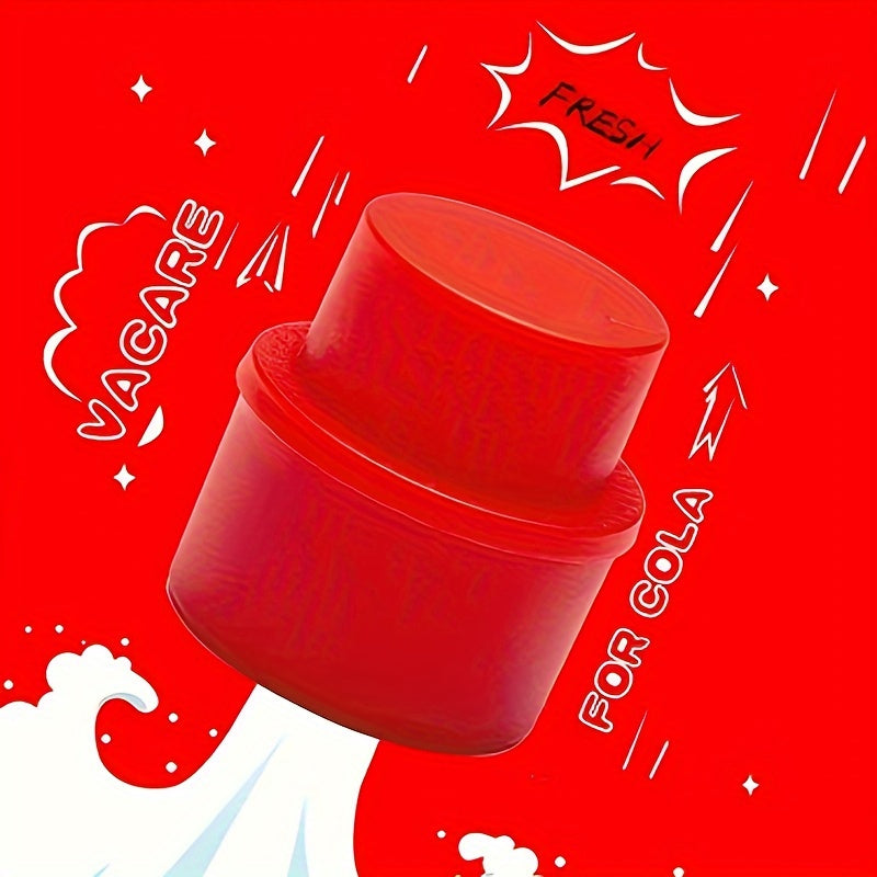 Soda Fizz Pump Cap red pump button and bottle-top close-up with cola-themed lettering and graphics.