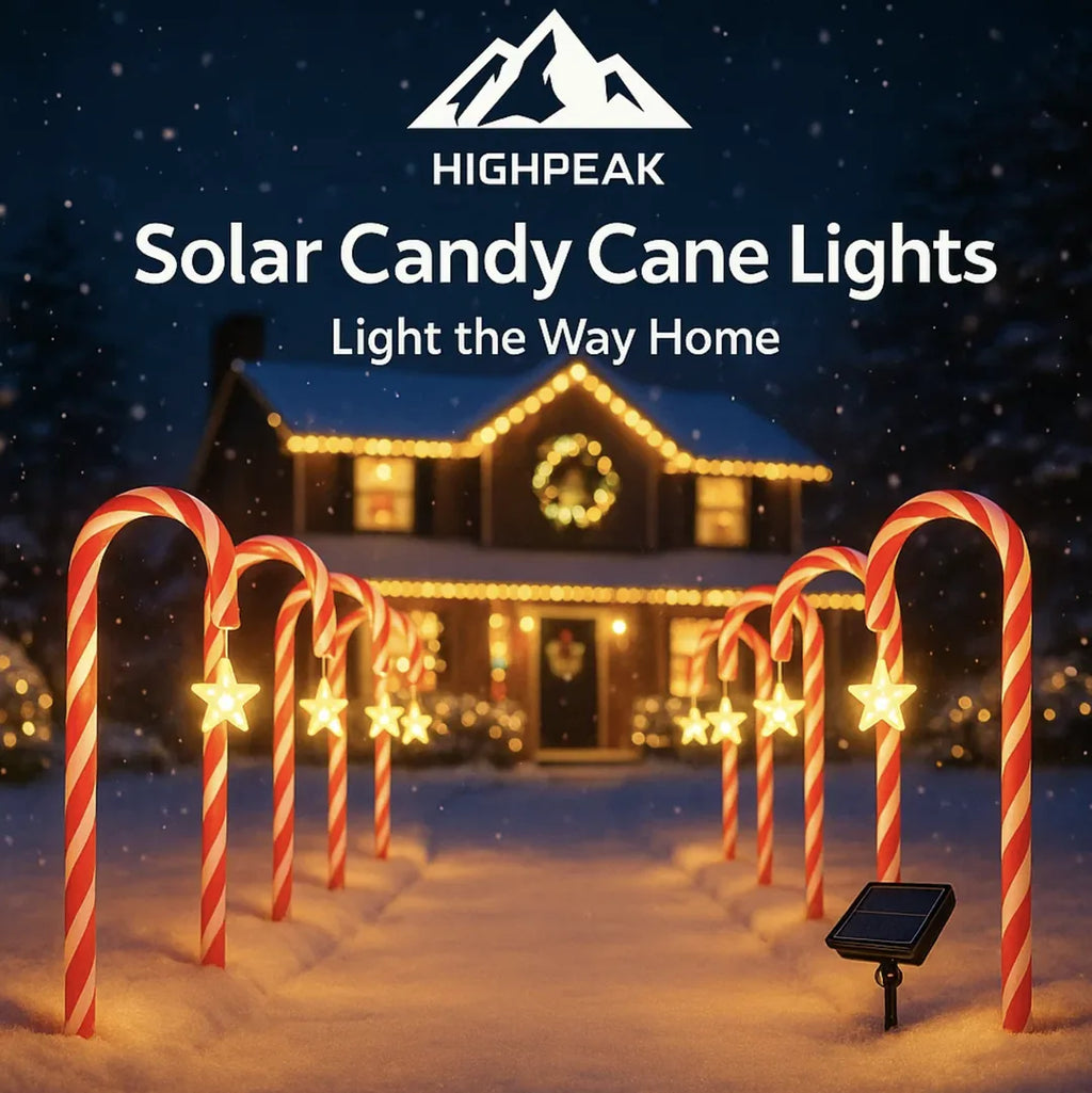 Solar Candy Cane Lights