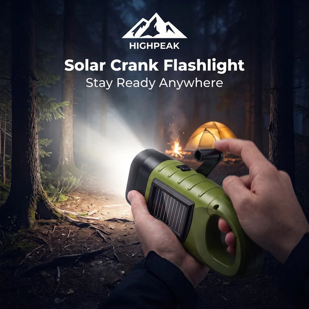 Solar Crank Flashlight