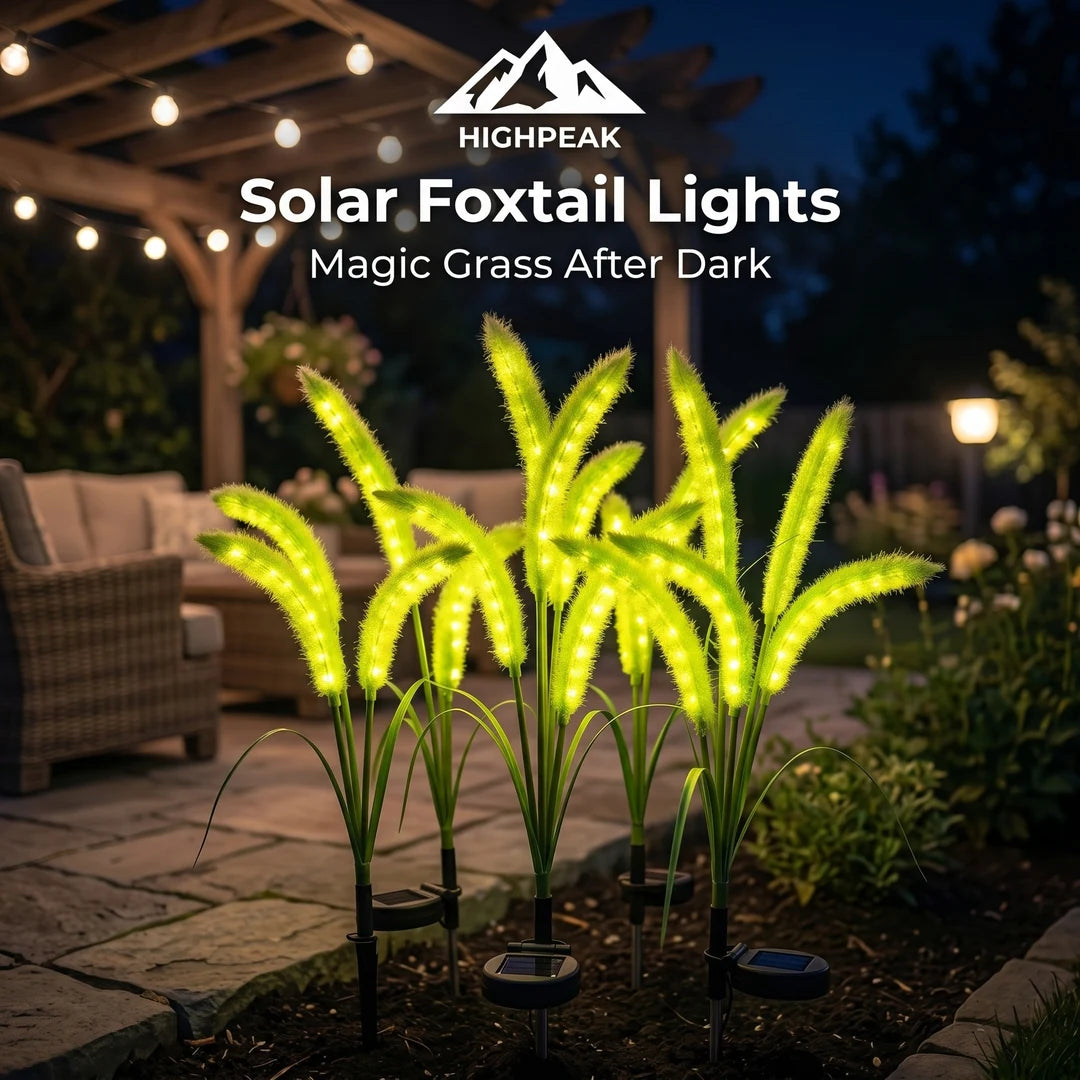 Solar Foxtail Lights