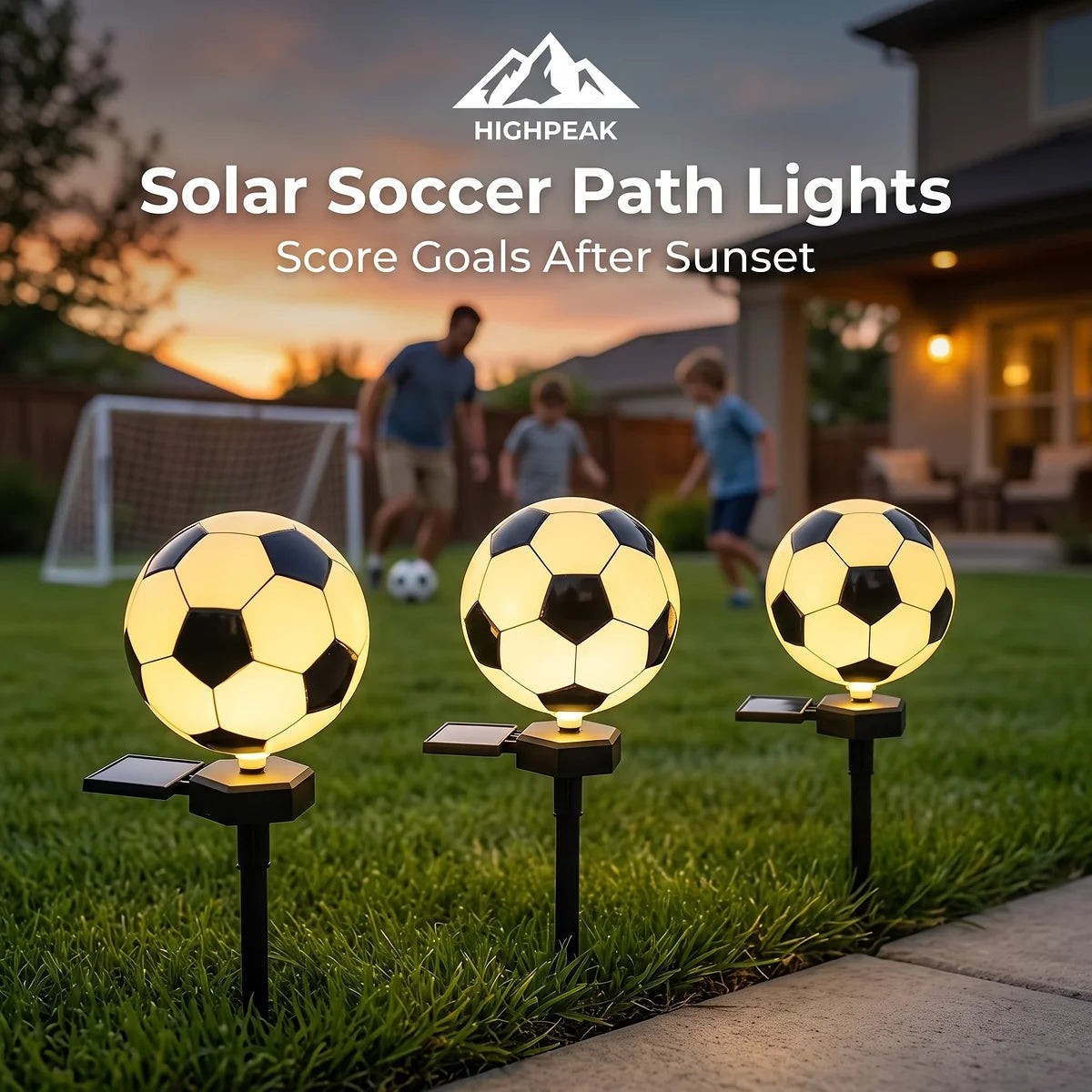 Solar Soccer Path Lights