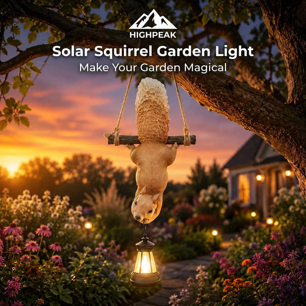 Solar Squirrel Garden Light