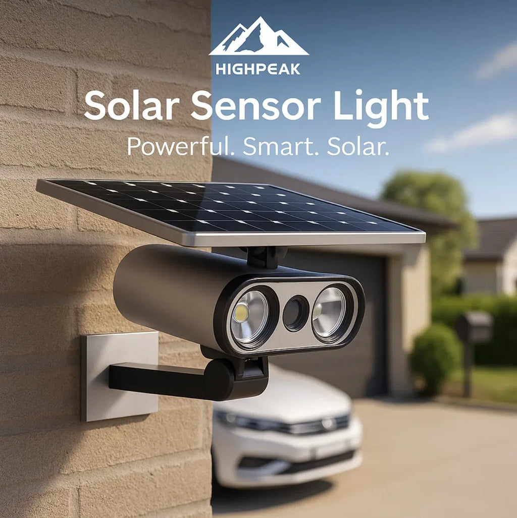 Sensor Solar HighPeak Solar Motion Sensor Light Outdoor Waterproof for Yard & More