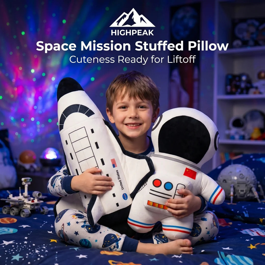 Space Mission Stuffed Pillow