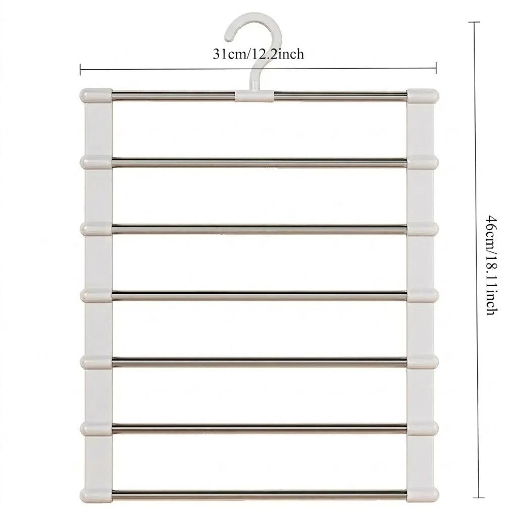 Space Saving Pants Hanger size diagram showing a width of 31 cm (12.2 in) and height of 46 cm (18.11 in).