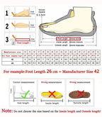 Sparkle Lace Women's Shoes supplier size chart with foot-length measuring guide and US conversion rows