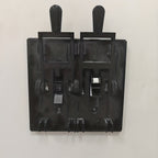 Spooky Light Switch Cover in black, showing the 2-Switch model with two raised lever handles