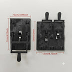 Spooky Light Switch Cover size guide showing the 12 × 7.6 cm single plate and 12 × 12 cm double plate
