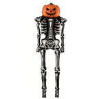 Spooky Skeleton Balloon Set pumpkin-headed skeleton character on a white background