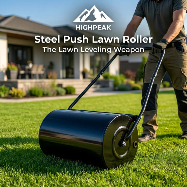 Steel Push Lawn Roller