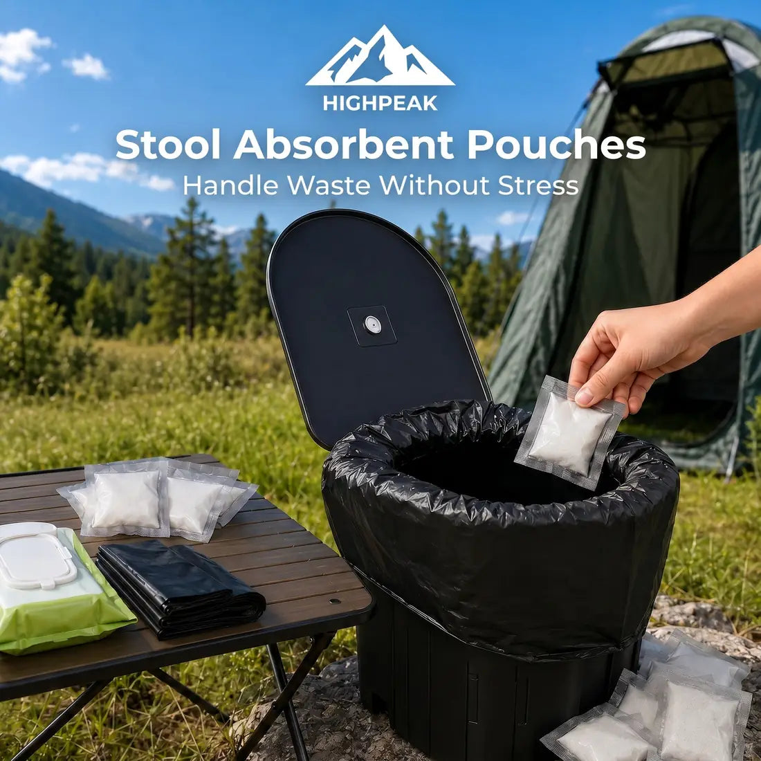 Stool Absorbent Pouches