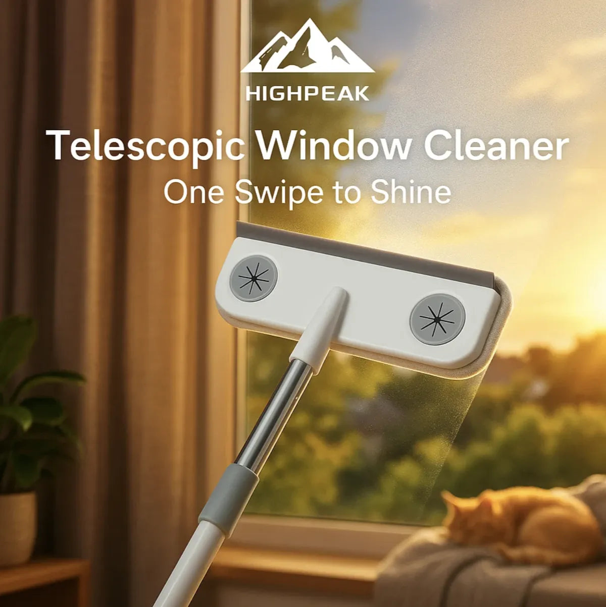 Window Cleaner Color:red HighPeak Telescopic Window Cleaning Brush – Multi-Use Dust & Cleaner