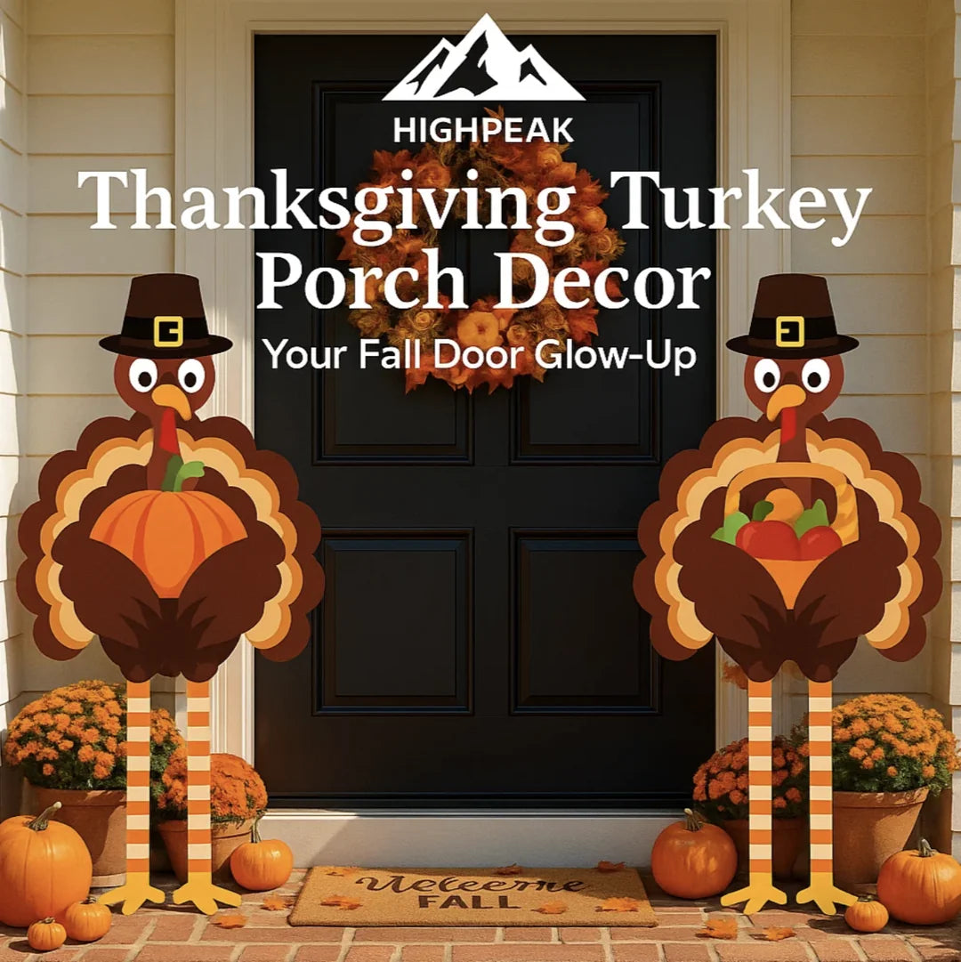 Thanksgiving Turkey Porch Decor