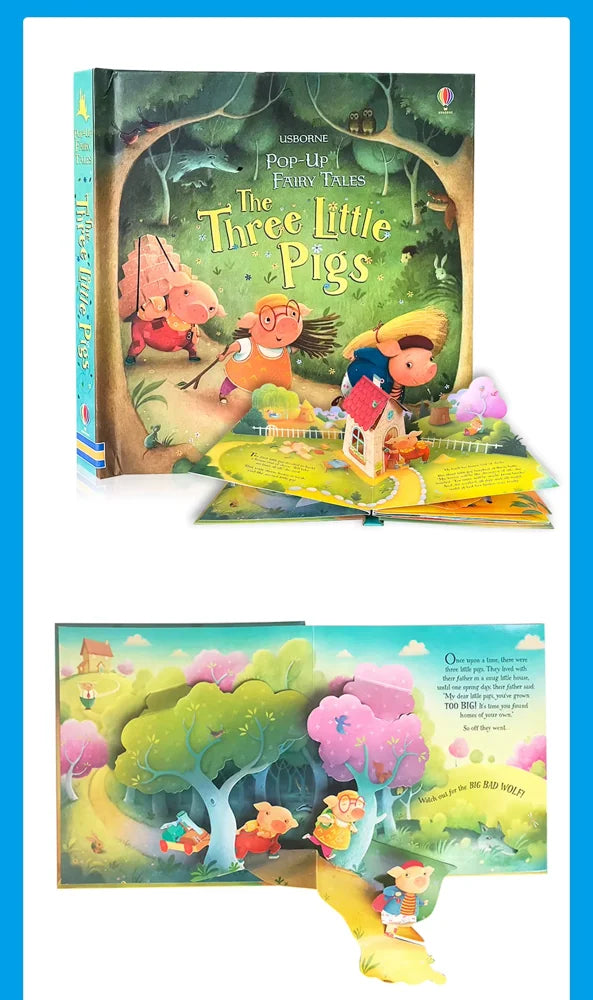 3D Pop-Up Three Little Pigs Book