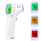 Thermometer & Oximeter Set thermometer beside green, amber, and red backlight display examples