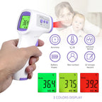 Thermometer & Oximeter Set thermometer function icons and three colored temperature display examples