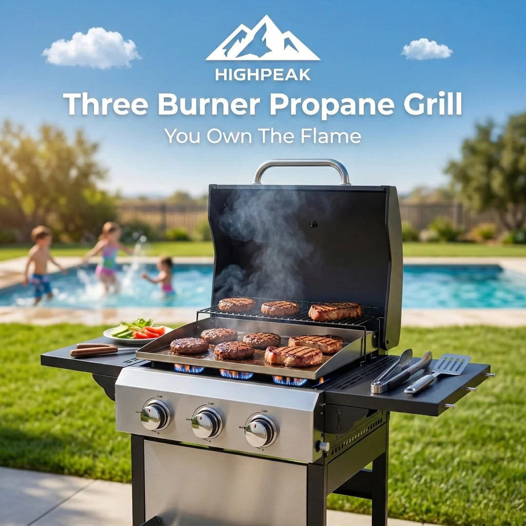 Three Burner Propane Grill