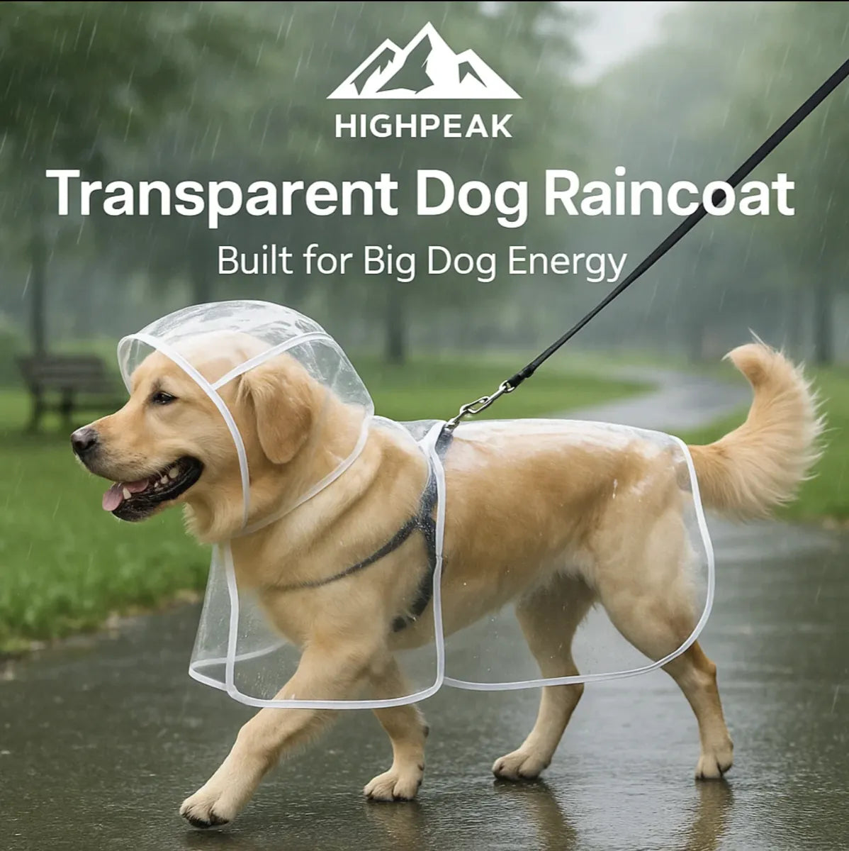 Transparent Dog Raincoat