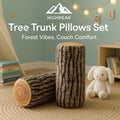 Tree Trunk Pillows Set