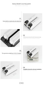 Triple Shower Dispenser White double supplier detail showing ABS bodies and mounting hardware