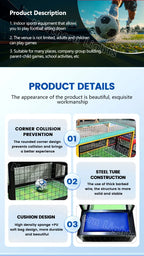 Rounded corners steel tube frame and padded seat product details