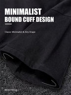 Under A Tack Tee close-up showing the bound short-sleeve cuff and black fabric finish