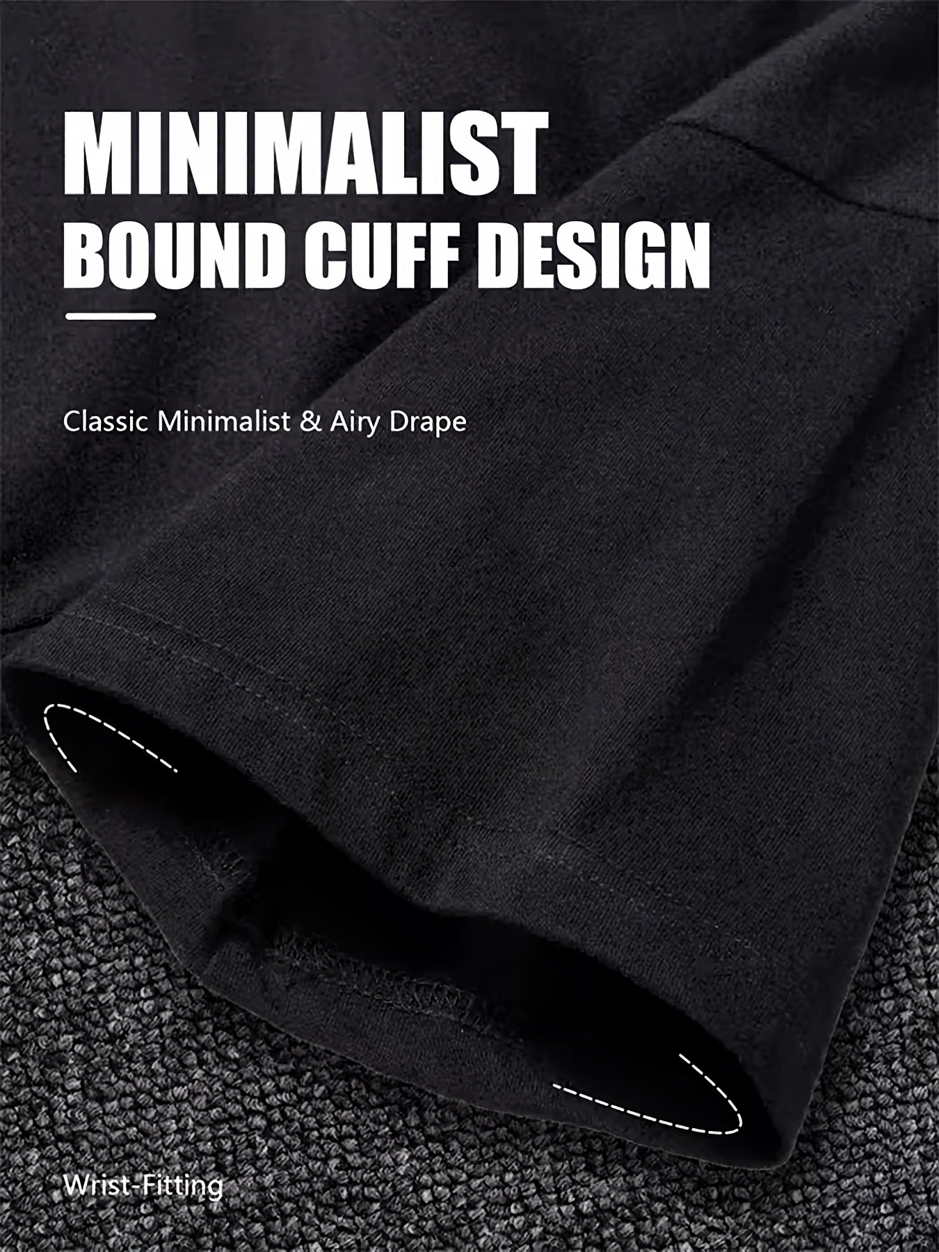 Under A Tack Tee close-up showing the bound short-sleeve cuff and black fabric finish