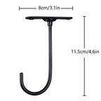 Under-Cabinet Banana Hook size guide showing an 8 cm mounting plate and 11.5 cm overall length