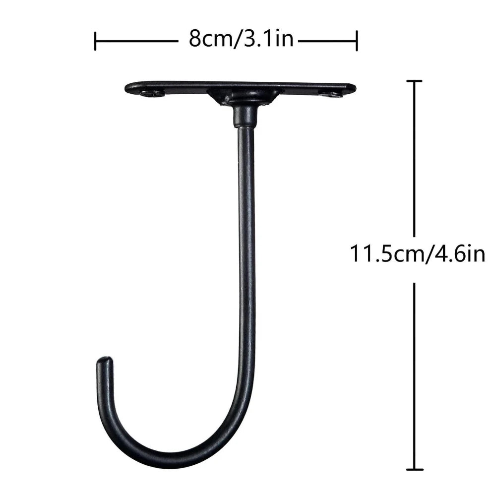 Under-Cabinet Banana Hook size guide showing an 8 cm mounting plate and 11.5 cm overall length