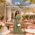 Veloura Ruffle Pants Set