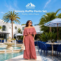 Veloura Ruffle Pants Set