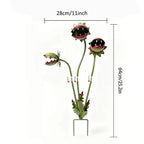 Venus Flytrap Garden Stake size guide showing 25.2-inch height and 11-inch width