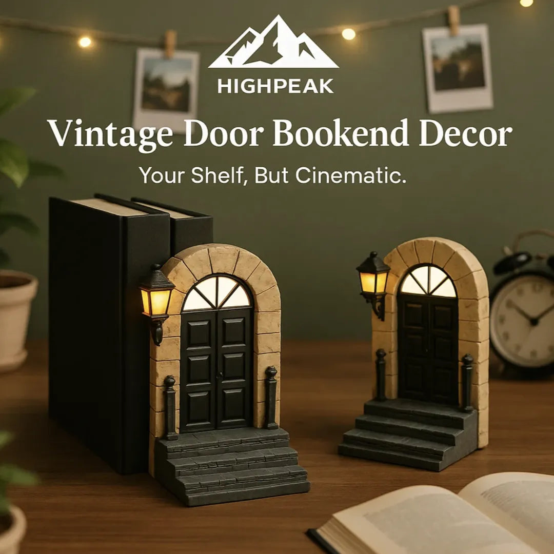 Vintage Door Bookend Decor
